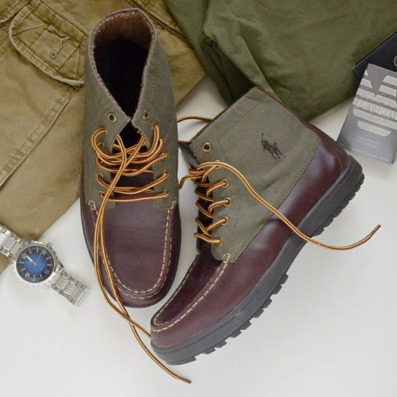 green polo boots